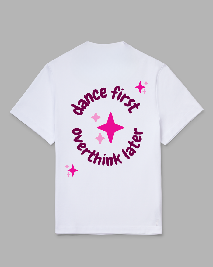Plac kratka majica - bela in pink