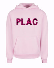 PLAC SVETOVC pink hoodie + hot pink print