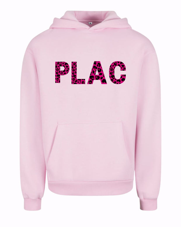 PLAC SVETOVC pink hoodie + hot pink print