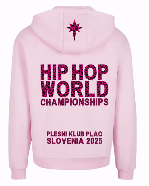 PLAC SVETOVC pink hoodie + hot pink print