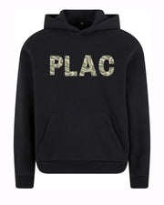 PLAC SVETOVC črn hoodie + safari green print
