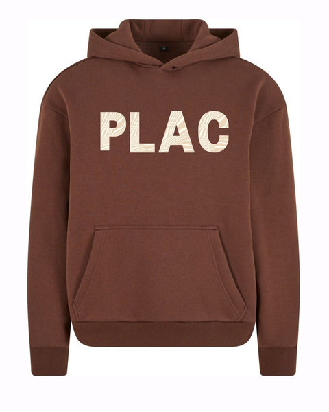 PLAC SVETOVC rjav hoodie + sand zebra print