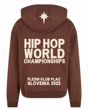 PLAC SVETOVC rjav hoodie + sand zebra print