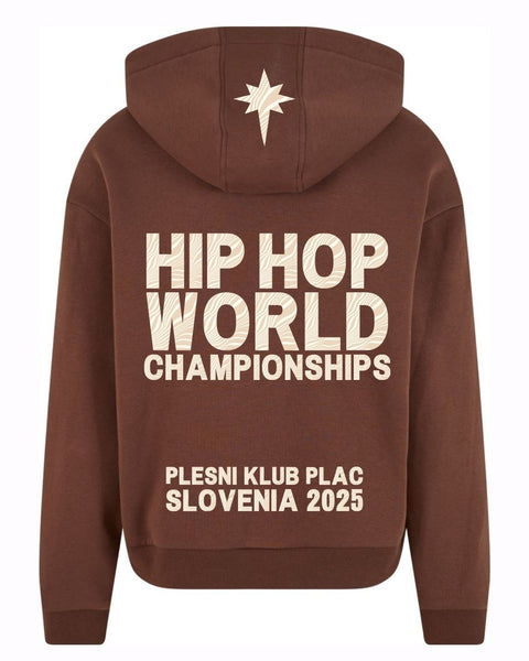 PLAC SVETOVC rjav hoodie + sand zebra print