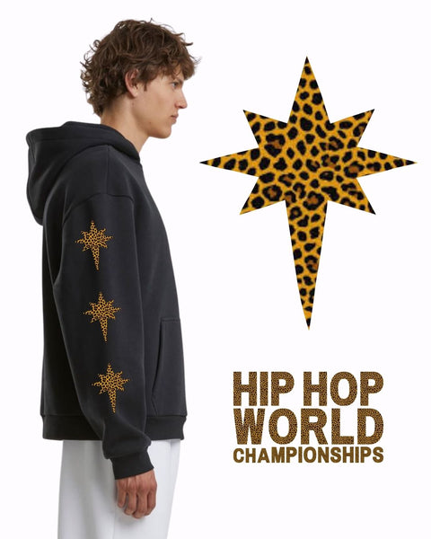 PLAC SVETOVC črn hoodie + leo print