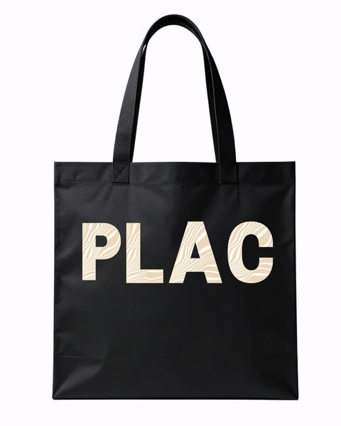 PLAC SVETOVC črna torba + sand zebra print