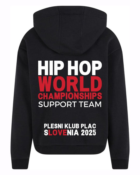 PLAC SVETOVC črn hoodie - support team