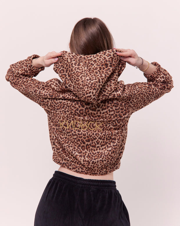KNDRCK pliš kapucar - leopard