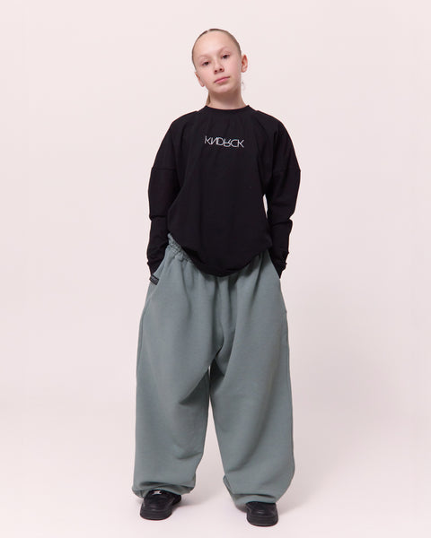KNDRCK OTROŠKE oversized joggerke - mint
