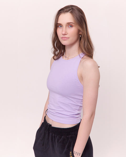 KNDRCK - lavender top brez rokavov