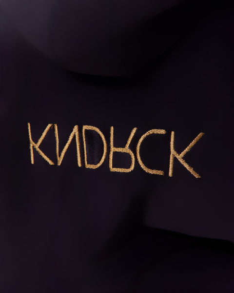 KNDRCK otroški pliš kapucar - black gold