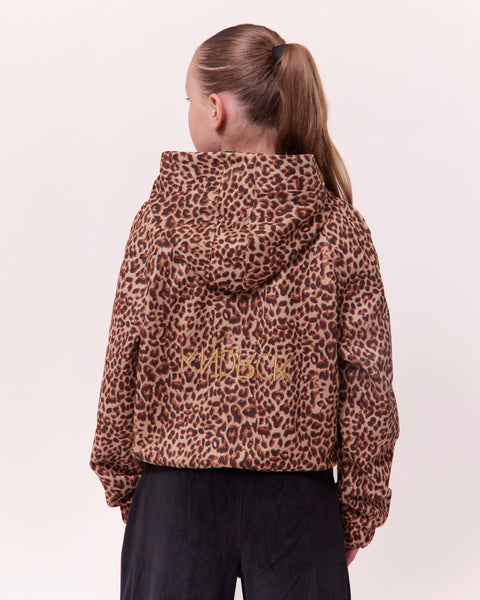 KNDRCK otroški pliš kapucar - leopard