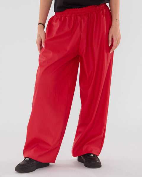 Kndrck red leather hlače