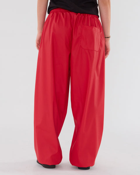 Kndrck red leather hlače