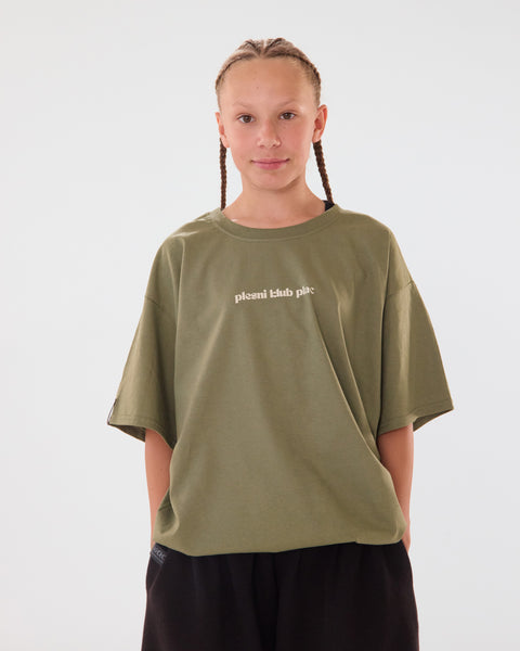 Plac studio kids - olivno zelena kratka majica