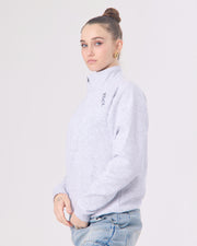 KNDRCK pulover s polzadrgo - siv