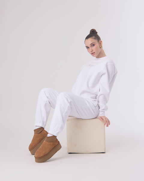 KNDRCK pulover - krem