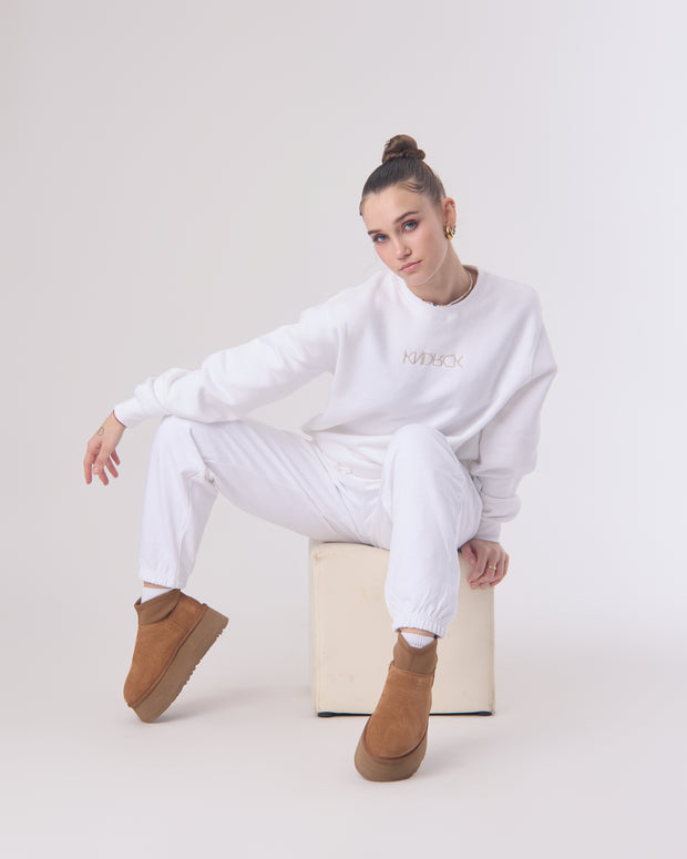 KNDRCK pulover - krem