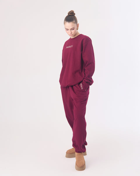 KNDRCK pulover - bordo